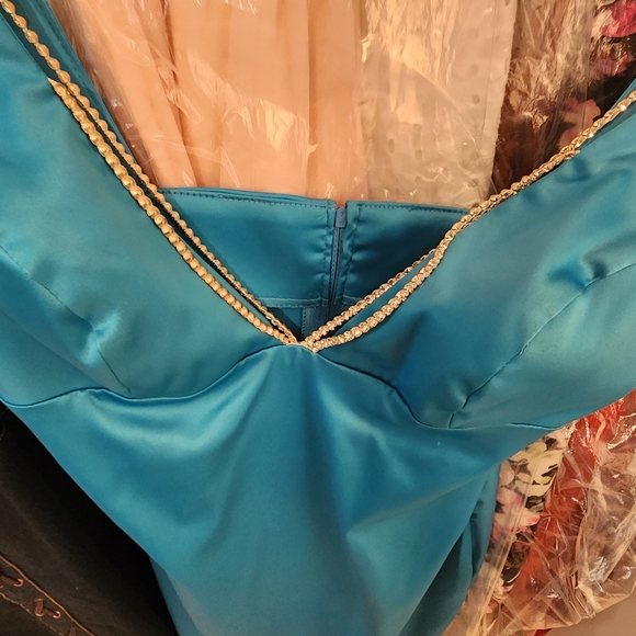 Turquoise dress - Picture 3 of 5